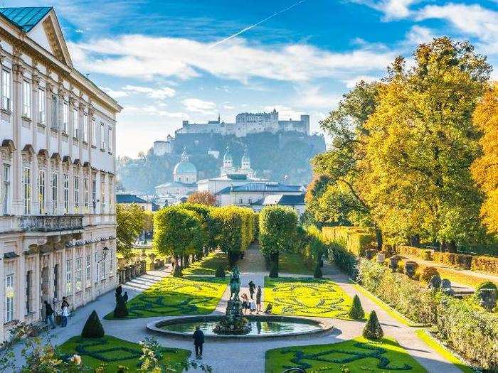 17. Salzburg, Austria — Couples flock to this Alpine destination to take in the dramatic landscapes of snow-topped mountains and marvel at old Baroque architecture. For old school romantics, there are even horse-drawn carriages available for hire.