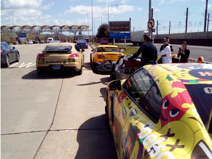 The Batmobile sped past us as we arrived in Folkestone, where we linked up with a few of the other teams. Here we chatted to YouTube stars Seb Delaney and Mr JWW.