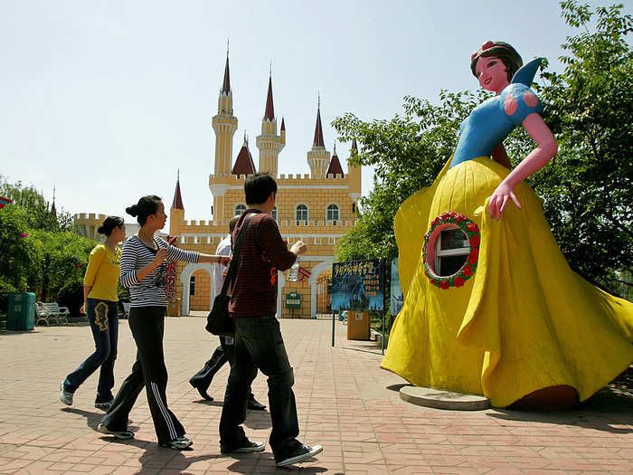 Shijinghan amusement park in Beijing blatantly apes Walt Disney