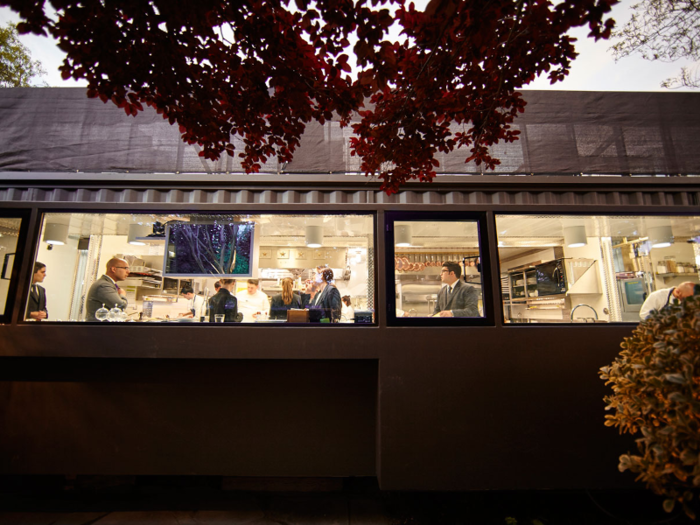 Diners are also given the opportunity to tour the kitchen.