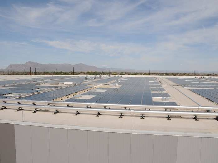 Apple says that when the facility is "fully operational" it will take advantage of 70 megawatts of solar power.