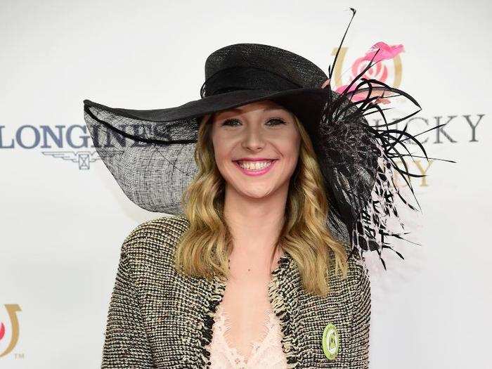 BEST: Actress Sammi Barber wore a stylish hat and blazer.