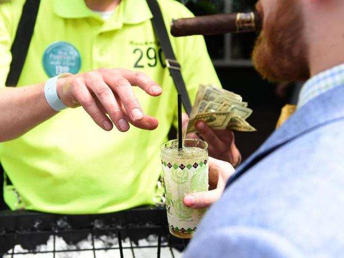 Almost 120,000 mint juleps are served at the Kentucky Derby each year.