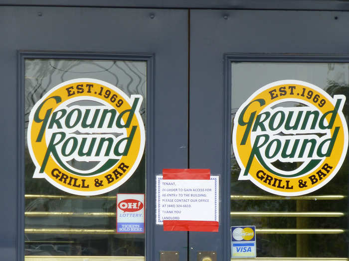 This Ground Round in Elyria, Ohio, according to Eckhart