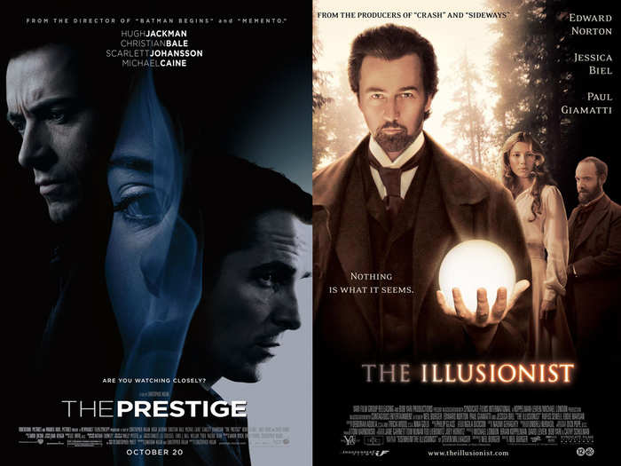 2006: "The Prestige" and "The Illusionist" both captivated us with magic.