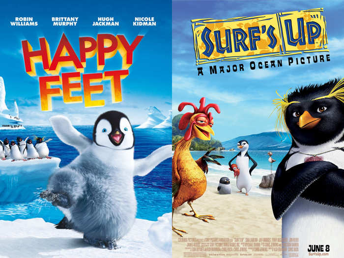 2006/2007: Only one penguin film could come out on top between "Happy Feet" and "Surf