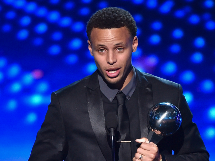 Now the best player in the NBA, Curry is reaping the rewards. Besides winning MVP the last two years, he won the Male Athlete of the Year ESPY in 2015.