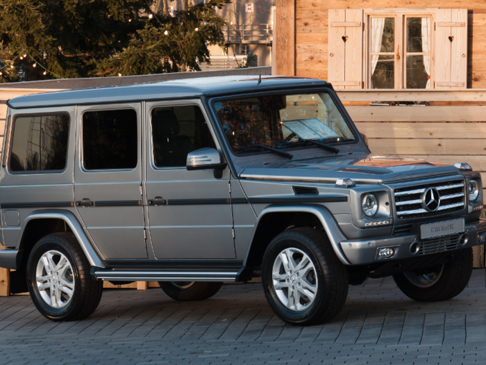He used to drive a Mercedes-Benz G-Wagen as a rookie.