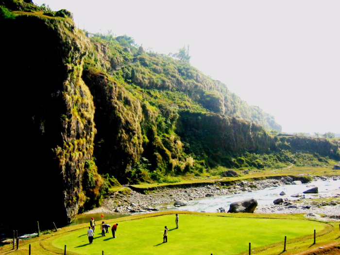 For a game unlike any other, head to the Himalayan Golf Course in Pokhara, Nepal. Once you arrive, you