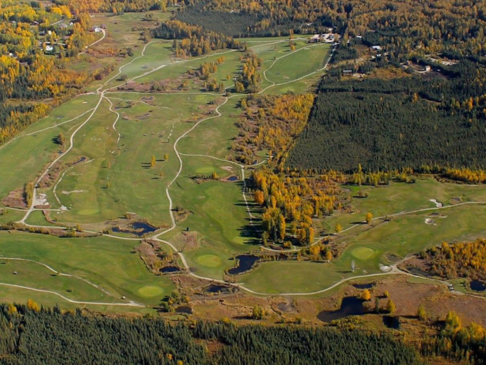 The North Star Golf Club in Fairbanks, Alaska, is the northernmost golf course in America, and includes a property that is underlain by permafrost to create a continuously changing pattern of dips and mounds. Plus, there