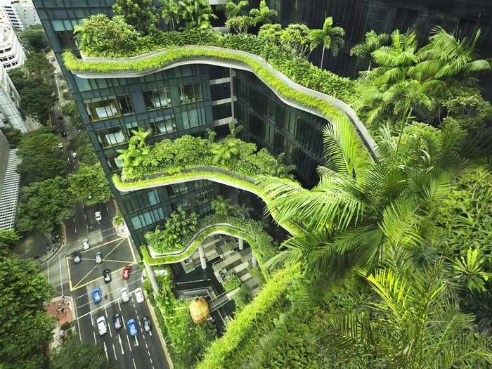 ParkRoyal on Pickering in Singapore by WOHA Architects