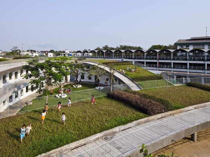 Farming Kindergarten in Bien Hoa City, Vietnam by Vo Trong Nghia Architects