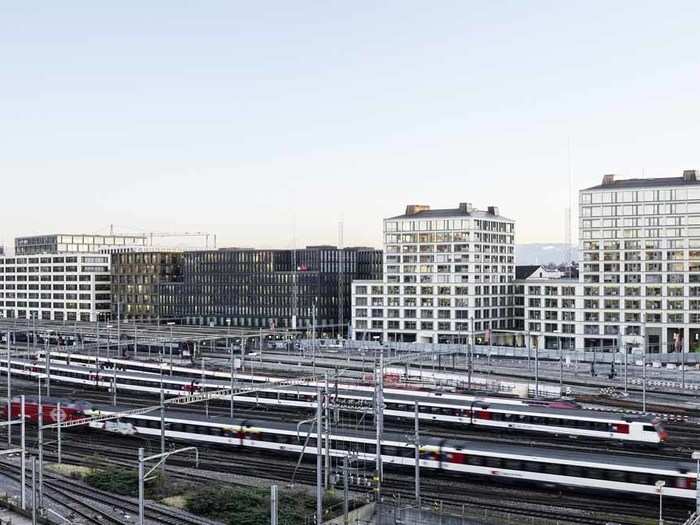 Europaallee Baufeld E in Zurich, Switzerland, by Caruso St John Architects and Bosshard Vaquer Architekten