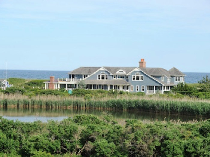 18 (tie). At $32.5 million, this classic Southampton waterfront estate offers all the Hamptons essentials: panoramic beach views, five bedrooms, and pale blue shingles.