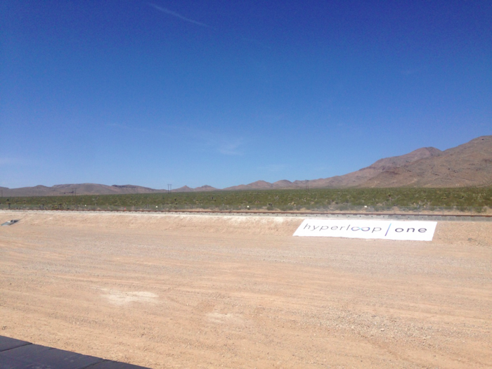 The track is about a half-mile long and was built on raised ground. So even though we were pretty far back from the track, we could still see it pretty well.