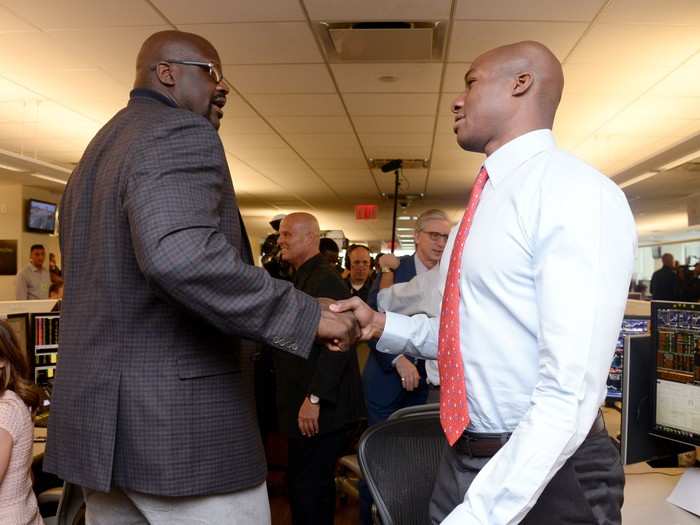 Shaq chatted with a BTIG trader.