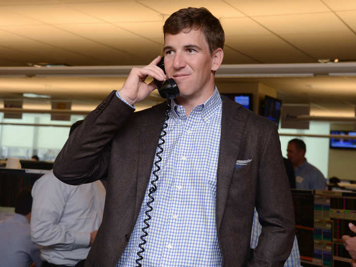 Eli Manning kept busy.