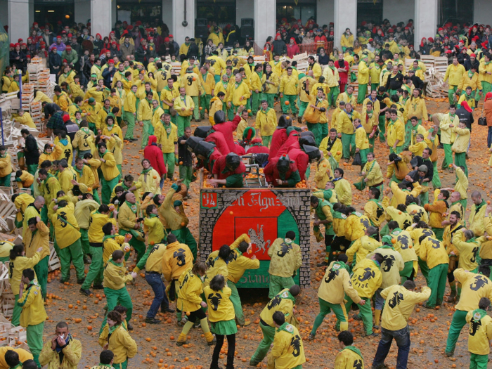 In February, thousands battle for victory at Ivrea