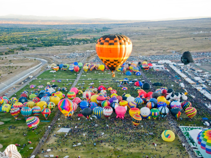 The Albuquerque International Balloon Fiesta is the world