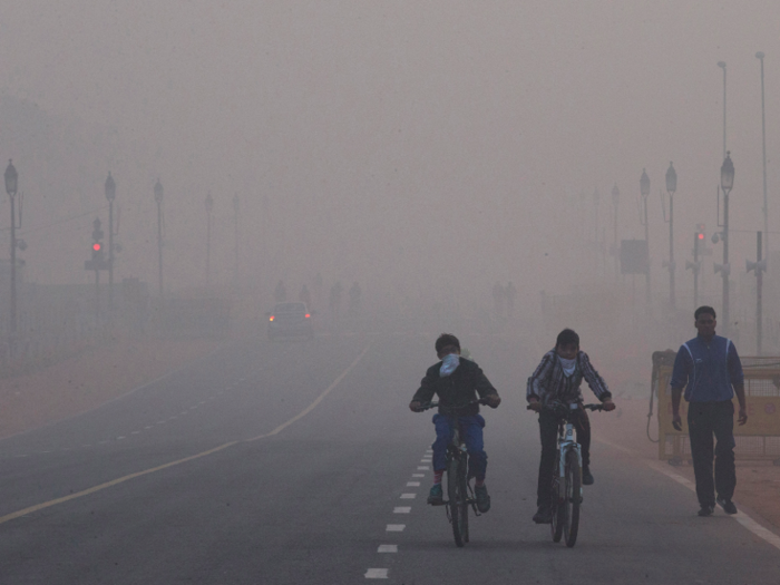 11. Delhi, India - 122 µg/m3 of PM 2.5