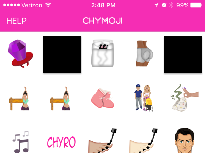 I seriously cannot show the vast majority of ChyMoji on this website.