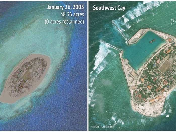 Southwest Cay: 2005 - 2016