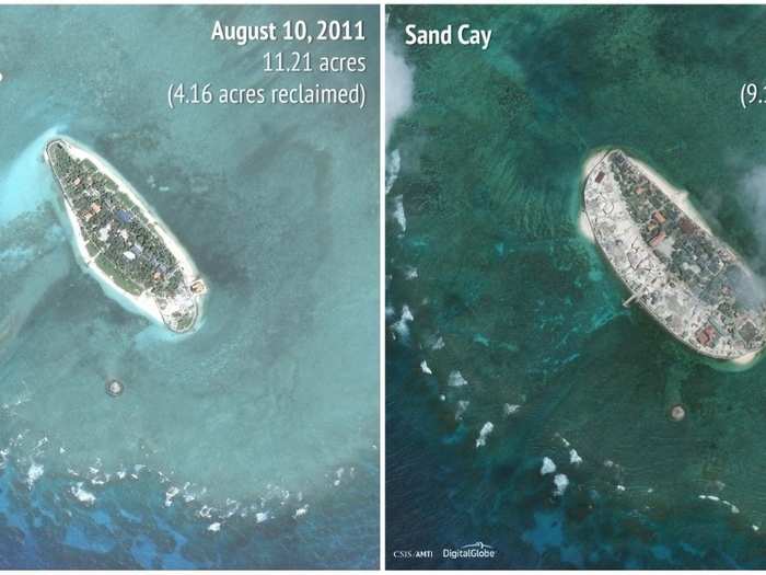 Sand Cay: 2011 - 2016