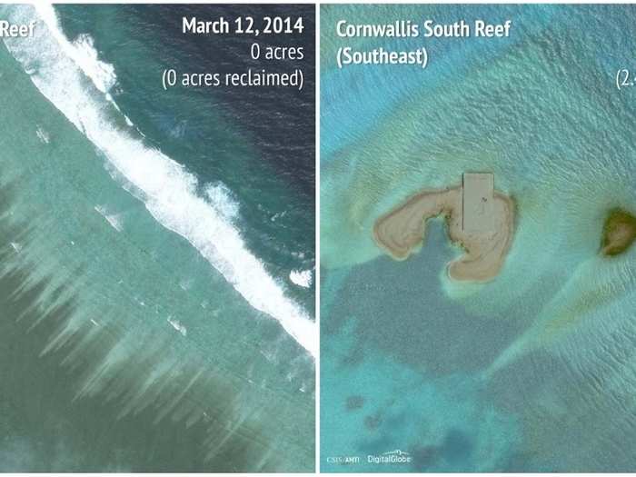 Cornwallis South Reef (Southeast): 2014 - 2016