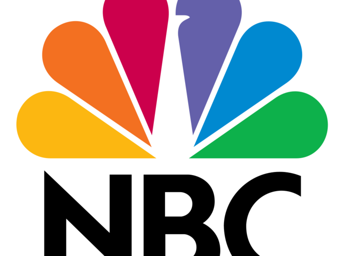 NBC — The white space in the NBC logo creates a peacock — representing NBC