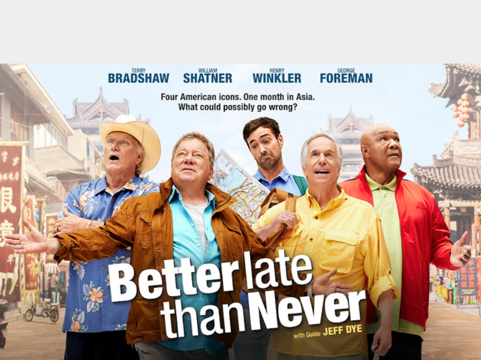 "Better Late Than Never" (NBC)