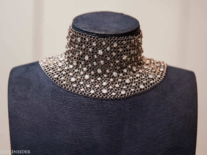 "I really wanted to make statement pieces," Arabo said. The other jewelers were skeptical of his flashy designs, but Arabo knew what he was doing. "You do that, I