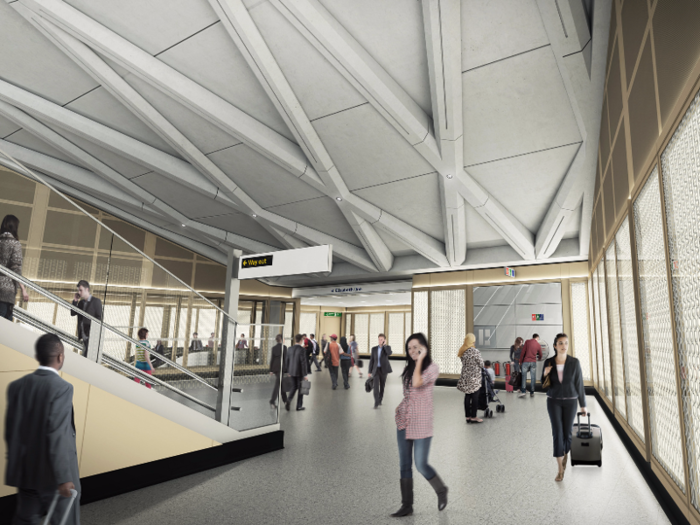 Meanwhile, the Farringdon station will draw inspiration from the country