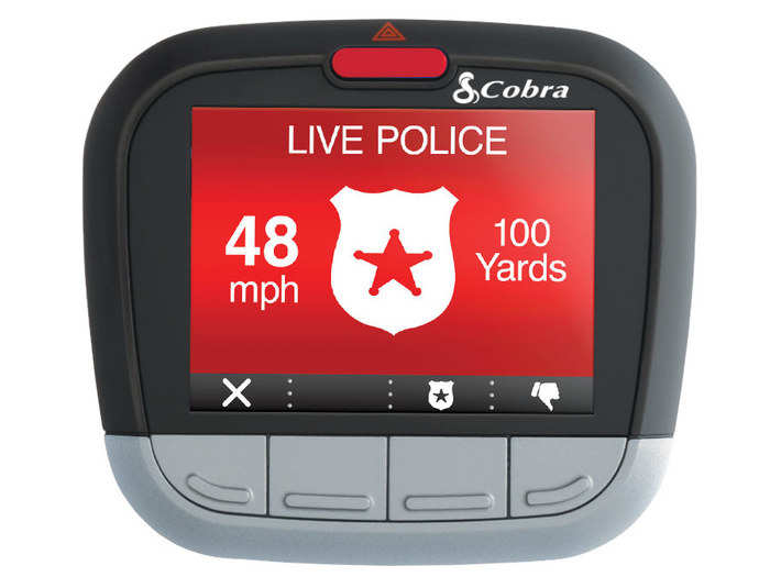 The CDR 855 BT has features that, when connected to your smartphone or other Bluetooth-capable Cobra device, can notify the driver of red light cameras and speed traps ahead.