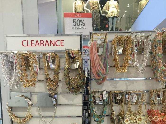 Almost every category has huge sections on sale and clearance.