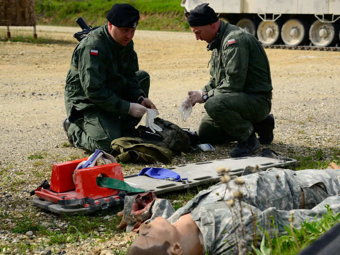 Lastly, crews had to respond to a simulated IED strike, where they had to treat and evacuate casualties.