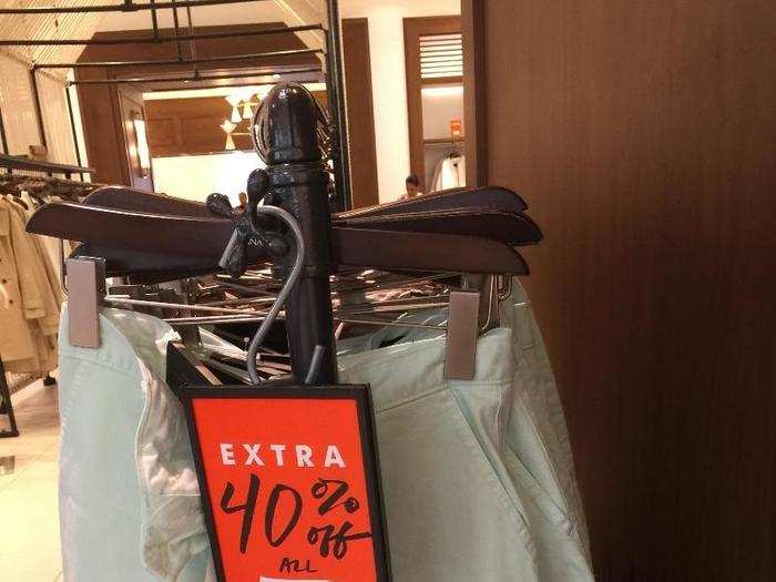 You can even get an extra 40% off all sale items. Make no mistake — sales are fun for the consumer, but they can spell trouble for a retailer.