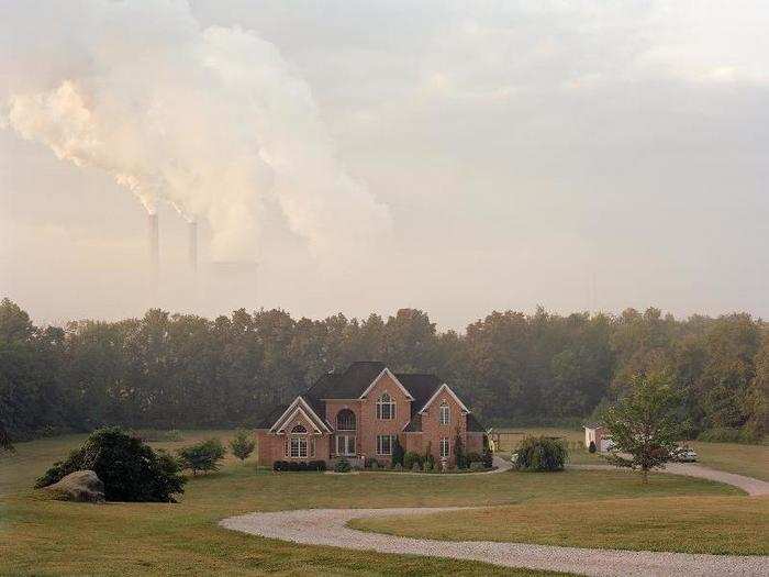 This image is from the series "Removing Mountains", which examines the coal-mining industry