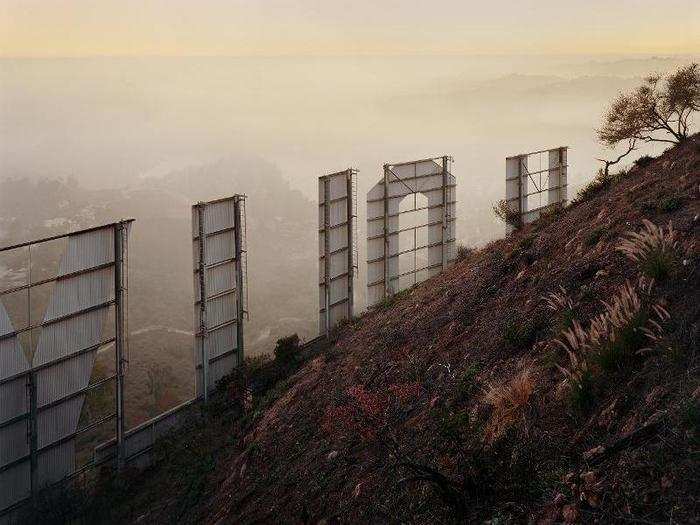 "Hollywood, California" is from a book that explores iconic landscapes of the American West. Little was drawn to this image because "it