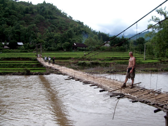 We saw this bridge. Luckily we didn