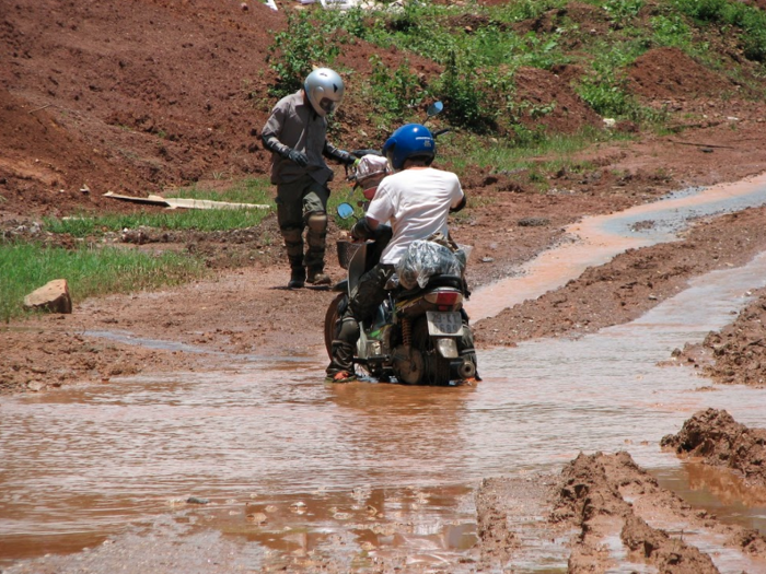 Since I was a beginner, sometimes I had to hop on the back while a more experienced rider got me through the difficult terrain.