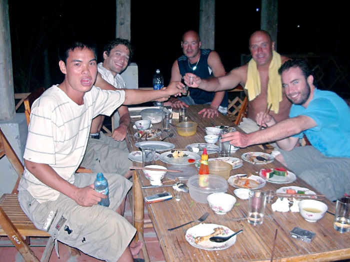 My birthday happened to fall during the trip, so we celebrated with some rice wine.