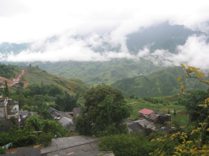 When the rain finally stopped, we had this stunning view.