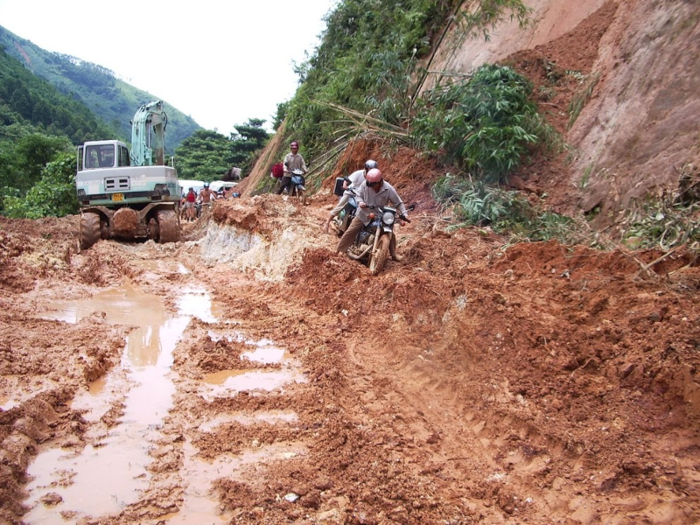 This shows the scope of how muddy it was in some places.