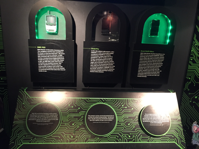 Including mobile. The museum highlights commercial phones converted to make encrypted calls, but even the average Joe can have secure calls these days, with apps like Signal or the so-called "Blackphone" built by civilian cryptography experts.