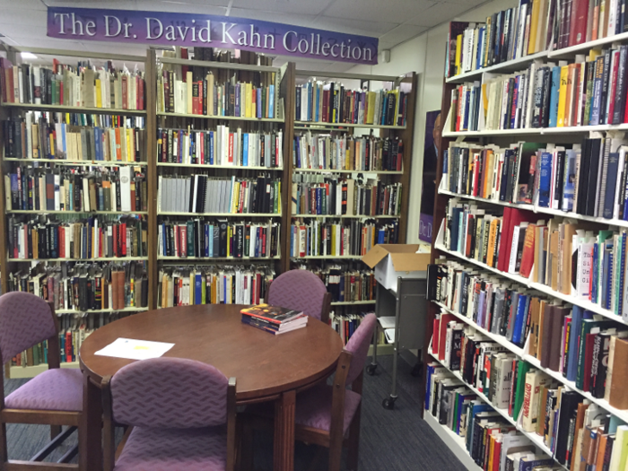 Besides Enigma, the other must-see is the small library with all kinds of gems on intelligence, cryptography, and NSA history. Historian Dr. David Kahn donated a huge collection of rare books to this collection.