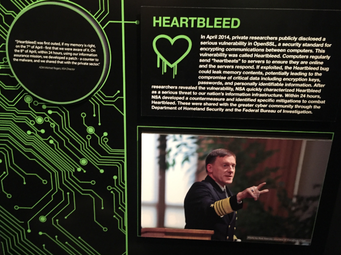 ... Considering this exhibit mentioning Heartbleed, a security bug discovered in 2014 that was found to affect a large portion of the internet.