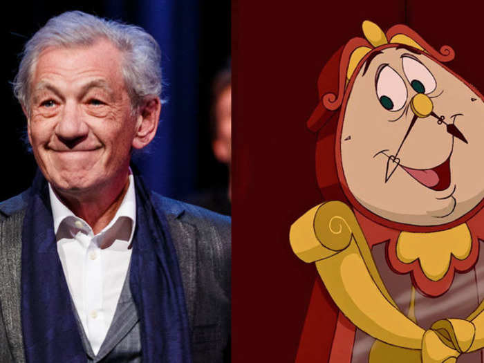 Ian McKellen as Cogsworth.