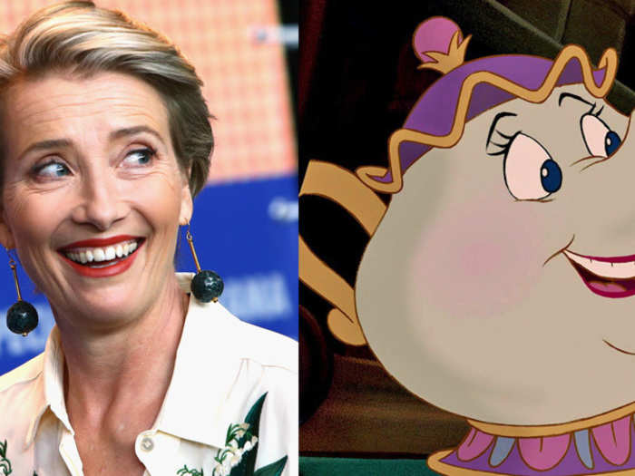 Emma Thompson as Mrs. Potts.