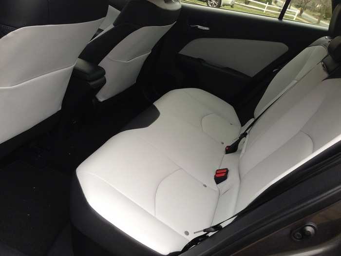 The back seats reminded me a bit of what we recently saw on a Tesla Model X SUV.