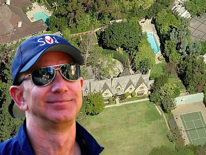 Amazon founder and CEO Jeff Bezos reportedly bought this seven-bedroom home in Beverly Hills in 2007. Though the final sale price was never reported, it was estimated to be somewhere just south of $30 million. Bezos